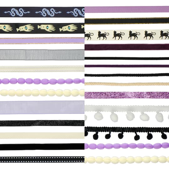 Purple, Black & White Halloween Trim Bundle, 25ct. by Celebrate It™